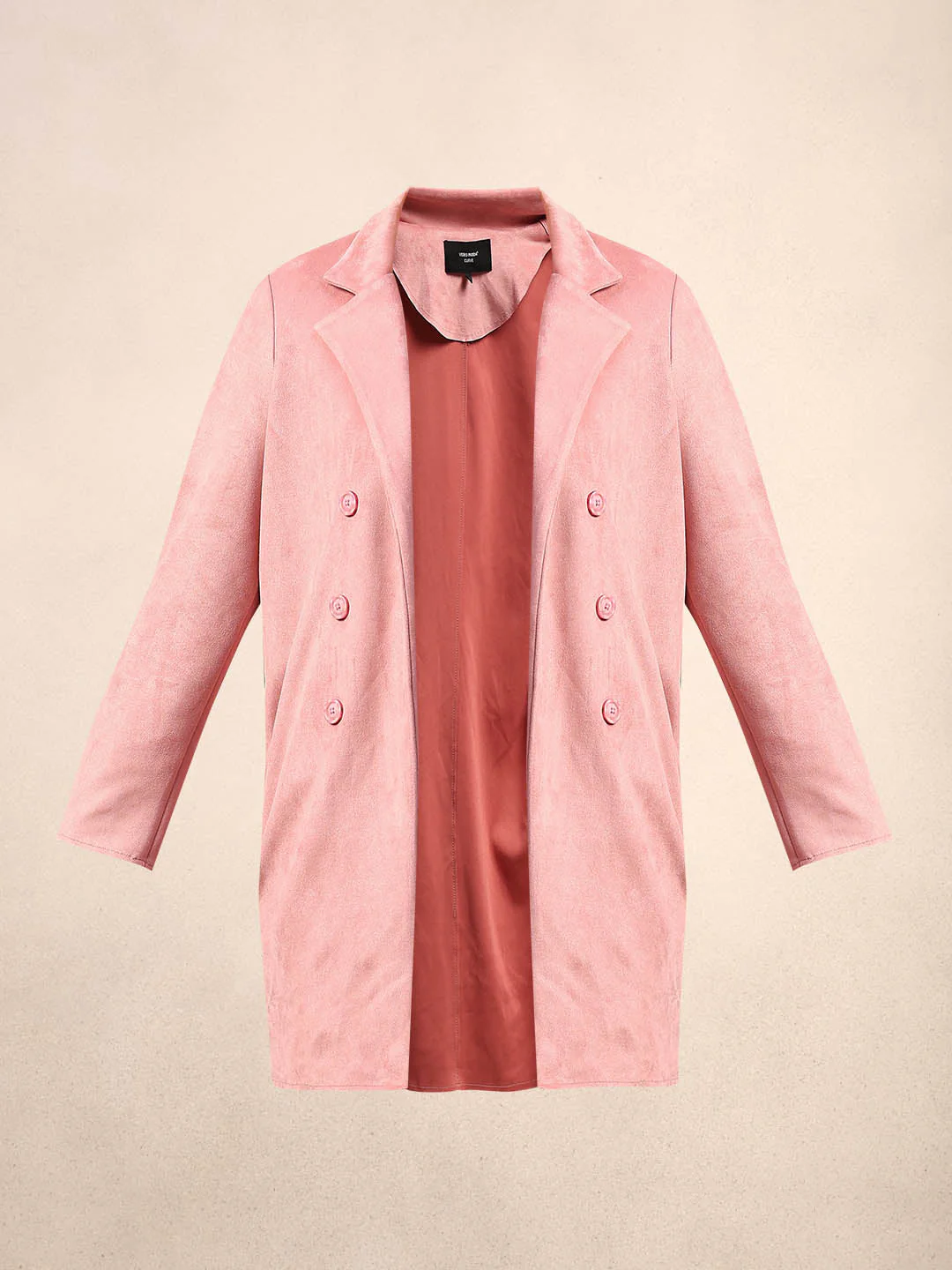 Curve Faux Suede Coat - Image 7