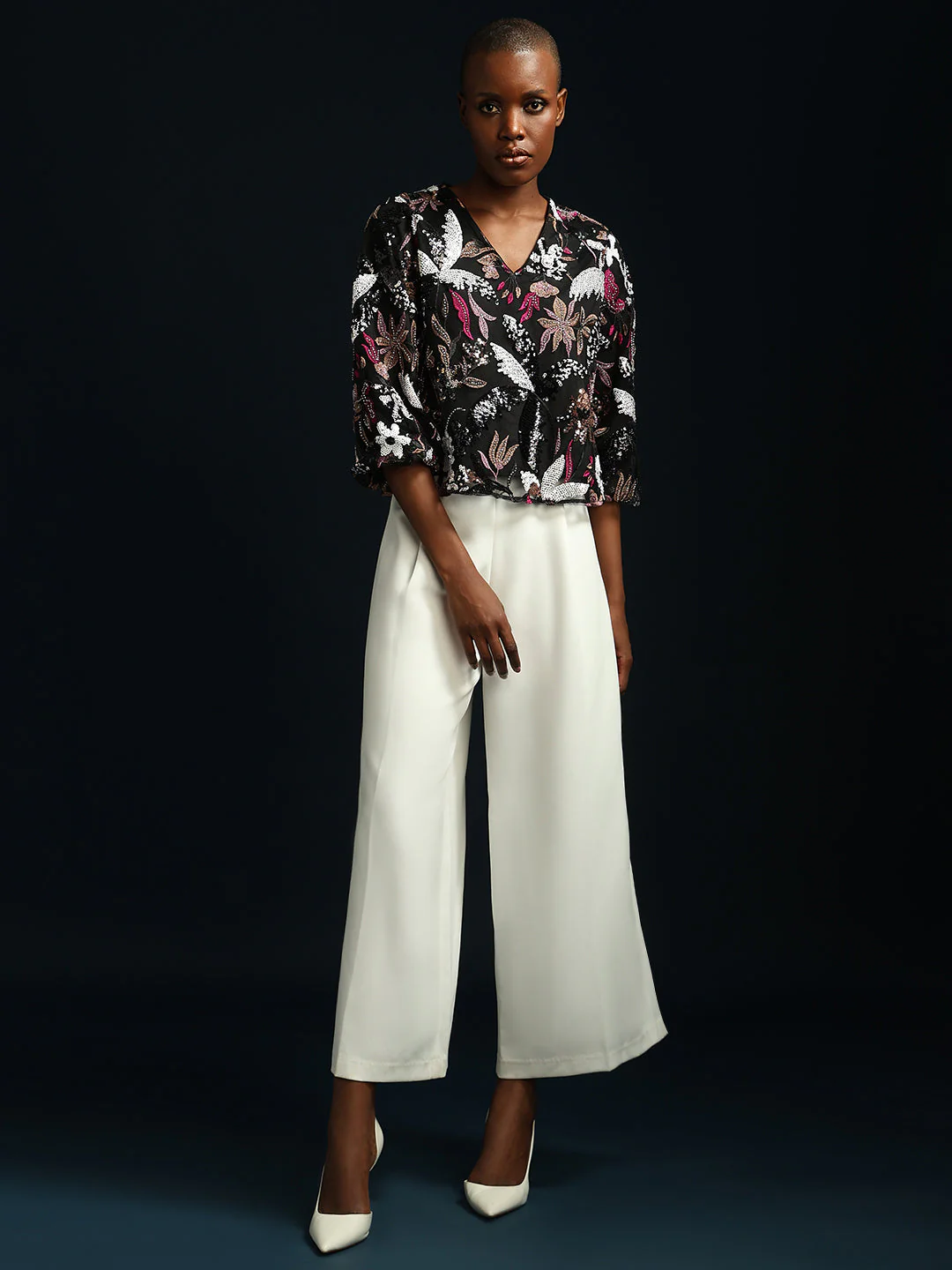 Marquee Floral Sequined Top - Image 5