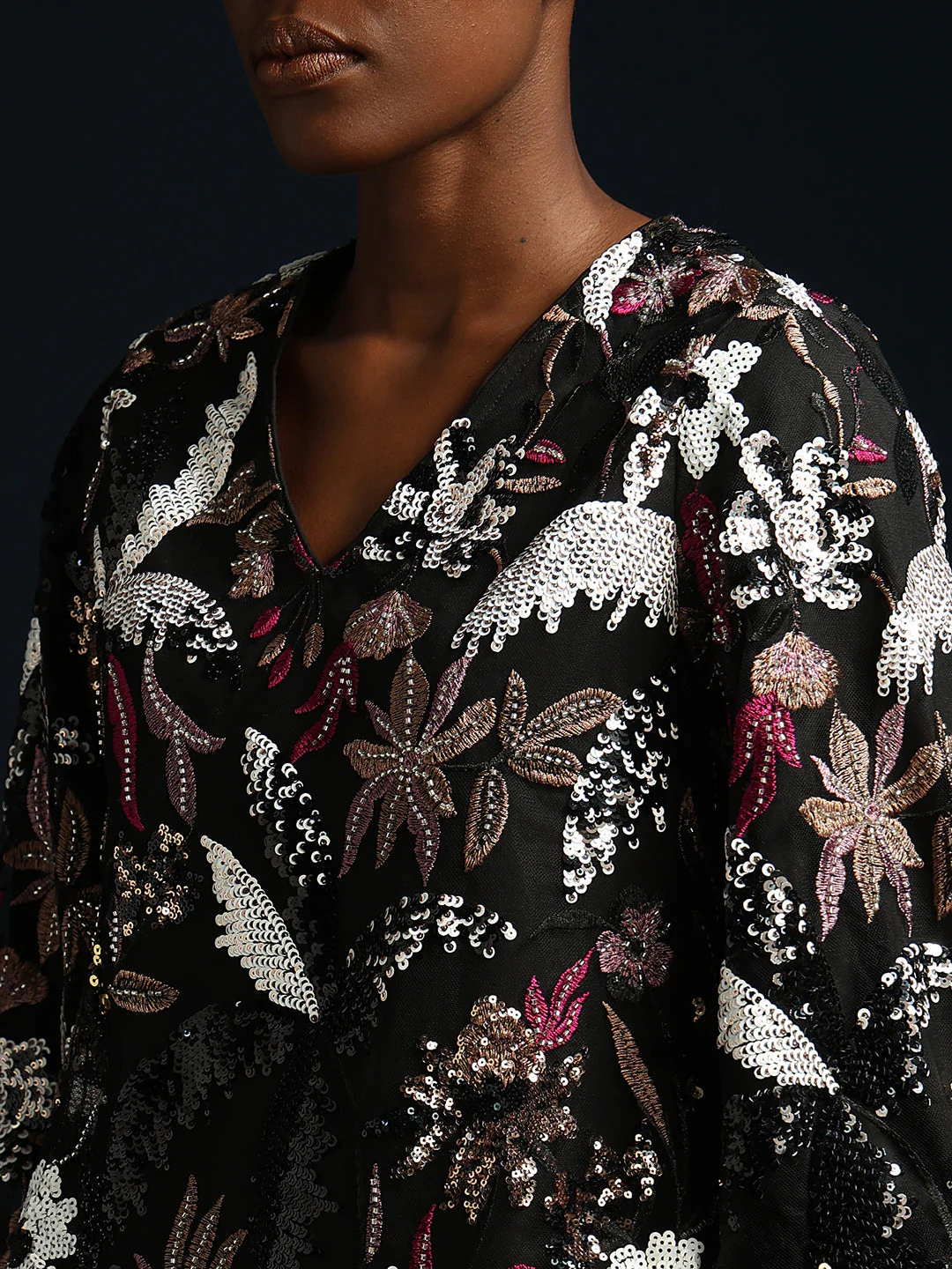 Marquee Floral Sequined Top - Image 8