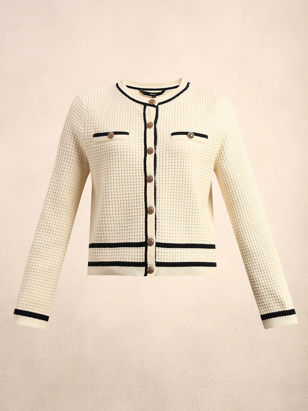 Textured Knit Cardigan - Image 7