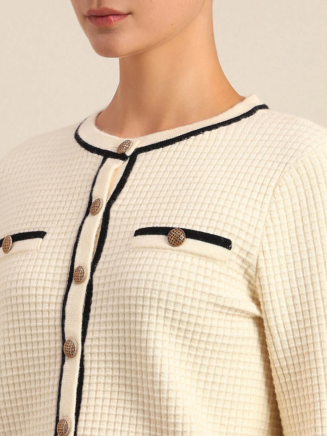 Textured Knit Cardigan - Image 8