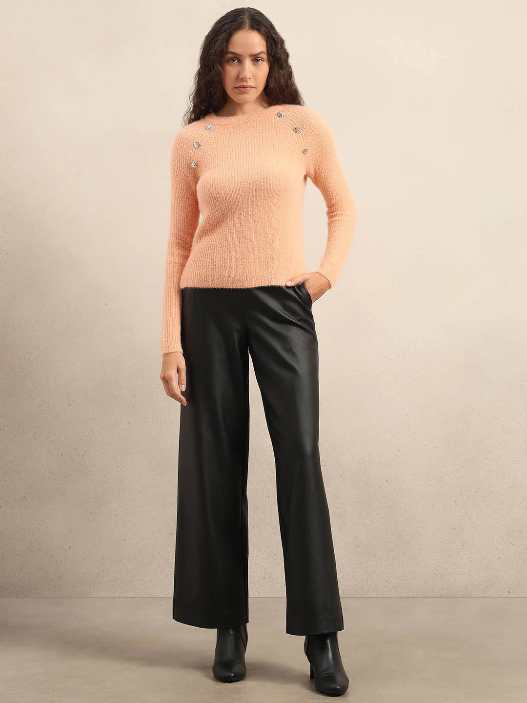 Shoulder Button Detail Pullover - Image 5