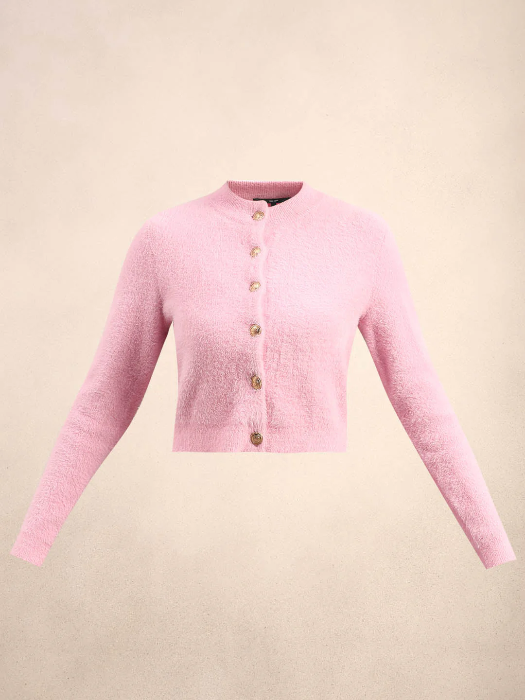 Pink Cropped Cardigan - Image 7