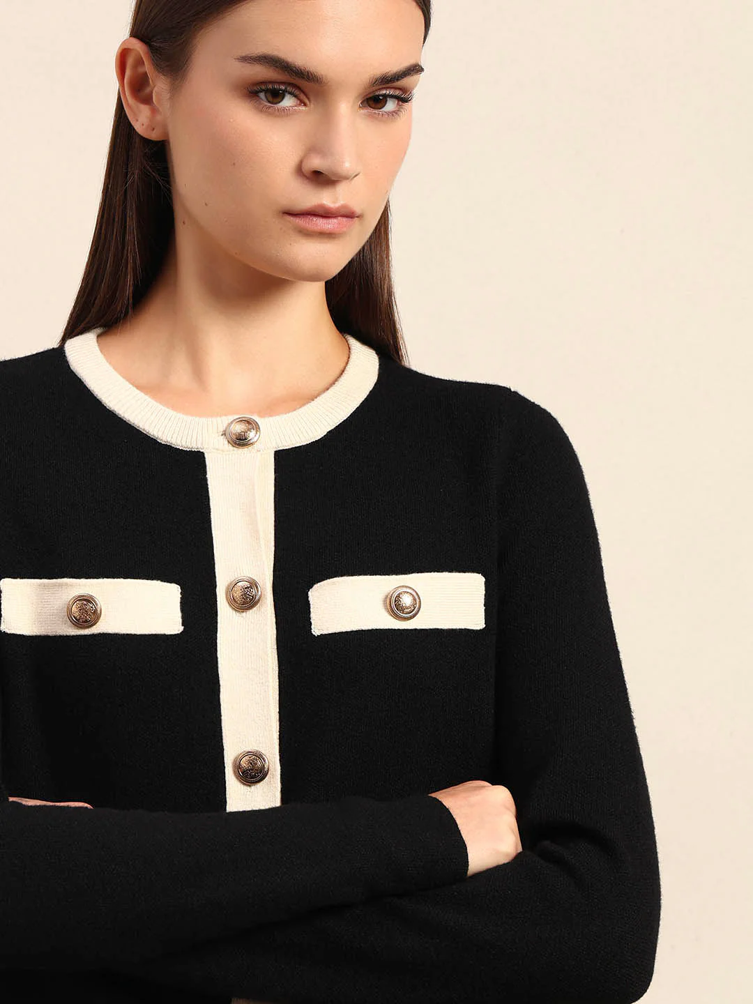 Black Knitted Cardigan - Image 6