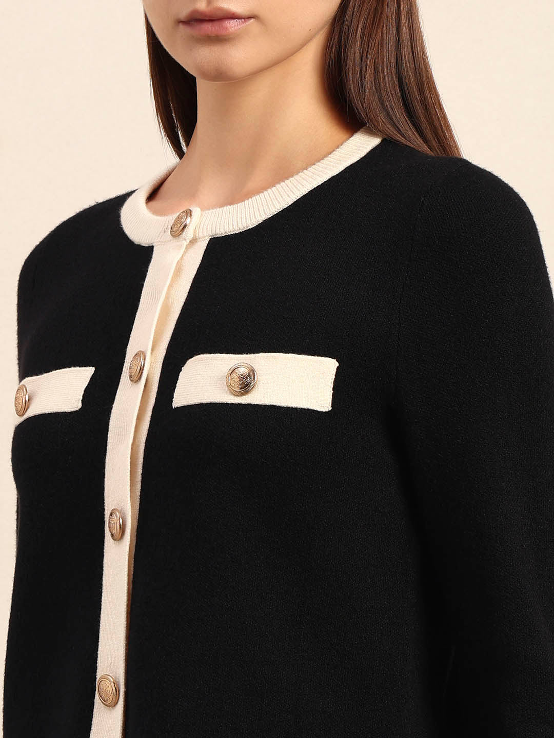 Black Knitted Cardigan - Image 8