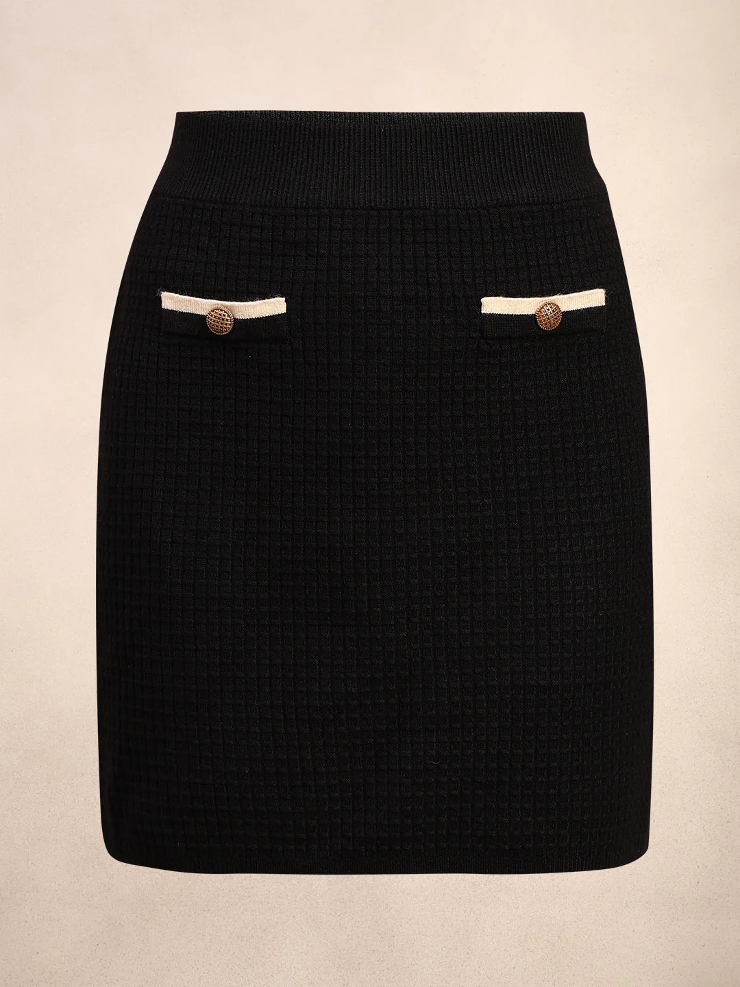 Button Detail Mini Skirt - Image 7