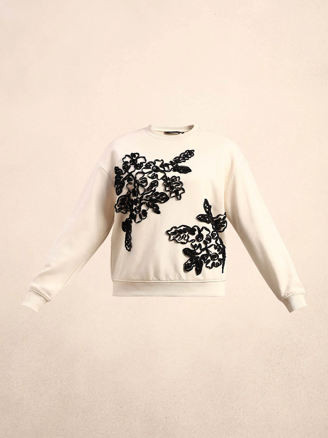 Floral Applique Sweatshirt - Image 7
