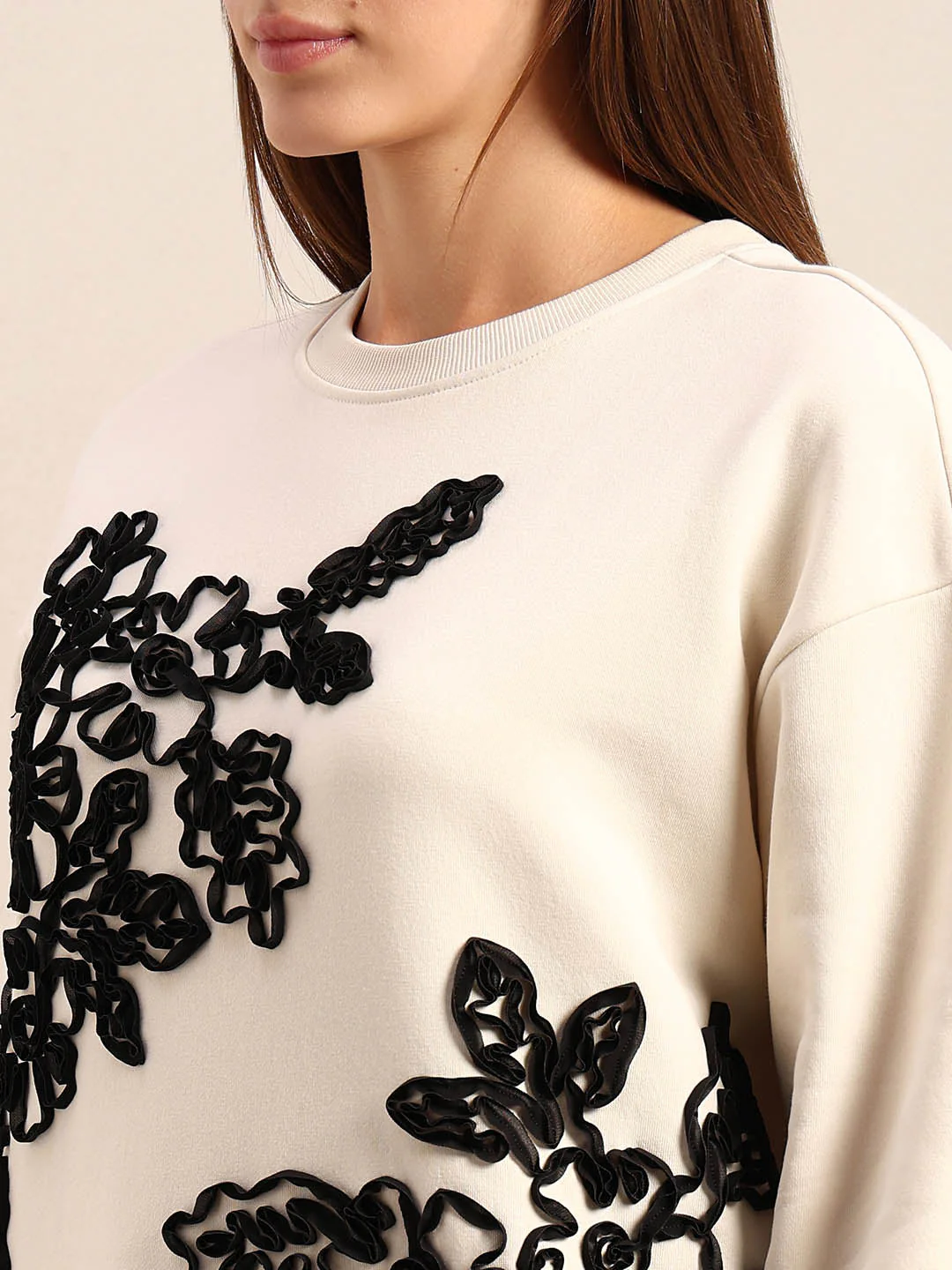 Floral Applique Sweatshirt - Image 8