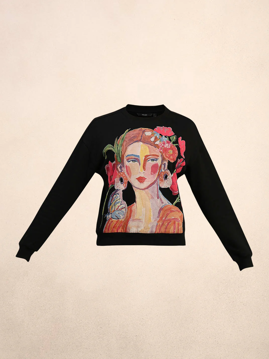 Graphic Print Cotton Sweatshirt - Image 7