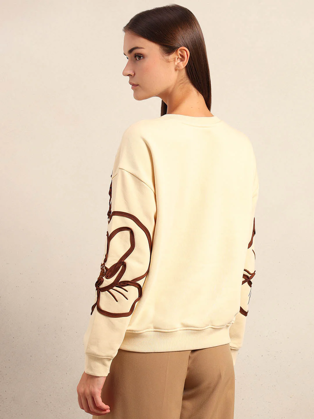 Floral Applique Sweatshirt - Image 4