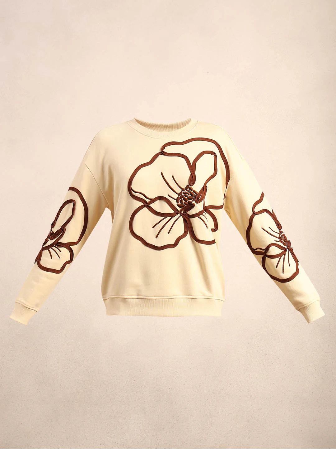 Floral Applique Sweatshirt - Image 7