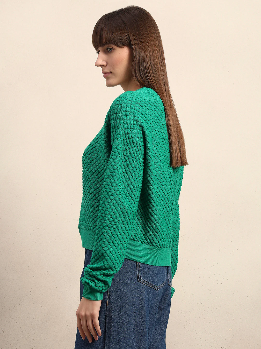 Textured Knitted Pullover - Image 3
