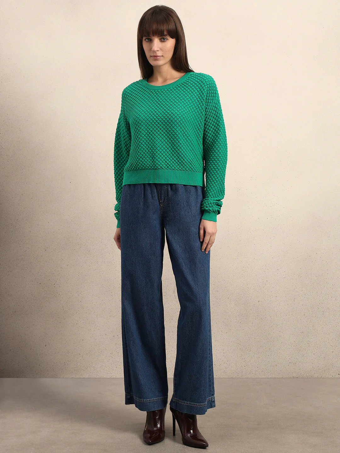 Textured Knitted Pullover - Image 5