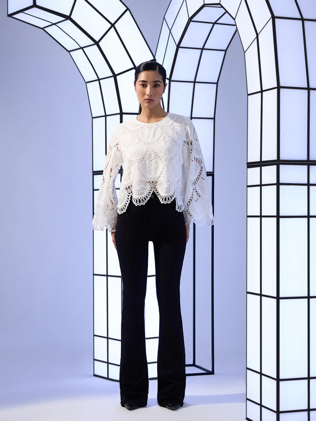 EDIT Cut-Work Embroidery Top - Image 5