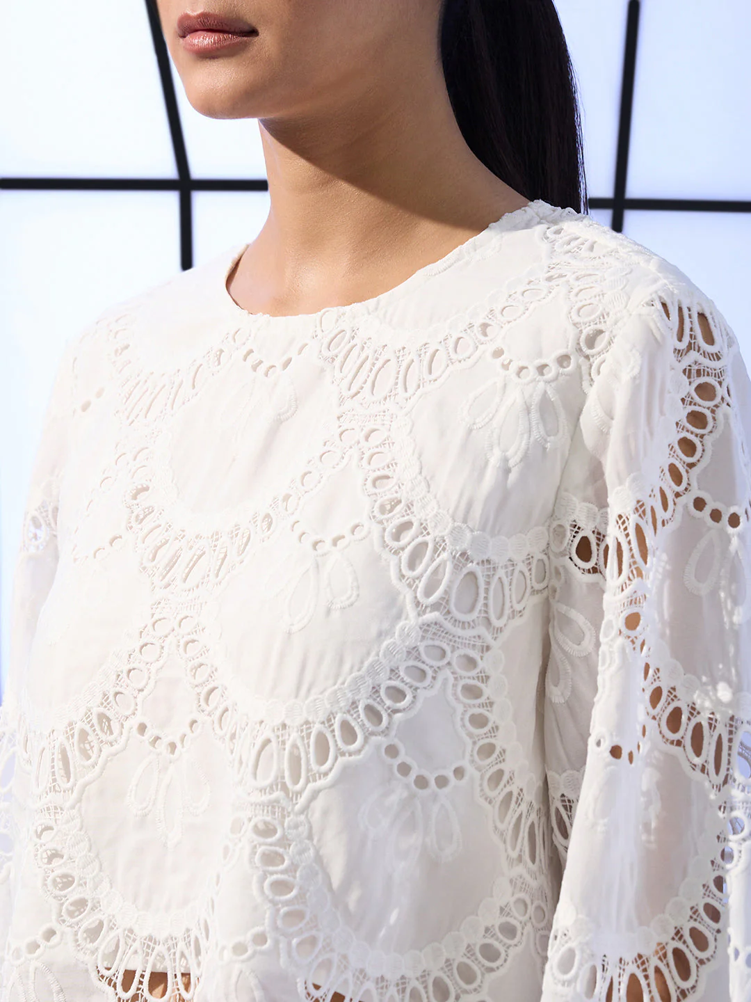 EDIT Cut-Work Embroidery Top - Image 8
