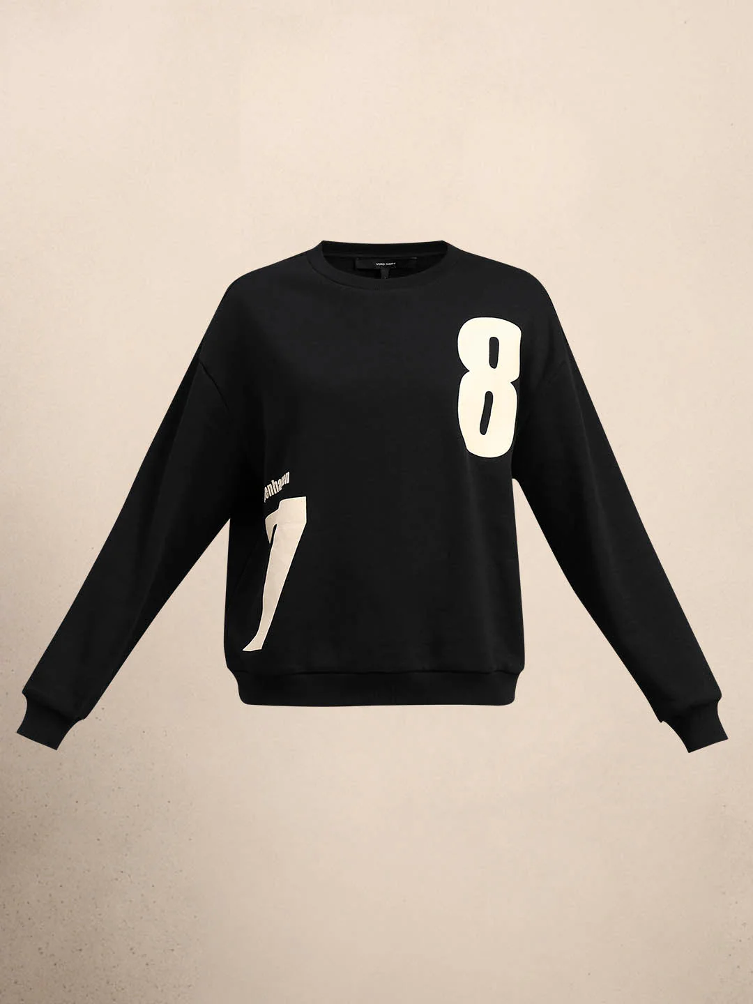 Black Printed Sweatshirt - Image 7