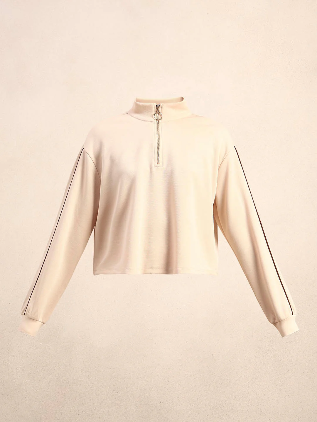 Quarter-Zip Mock Neck Sweatshirt - Image 7