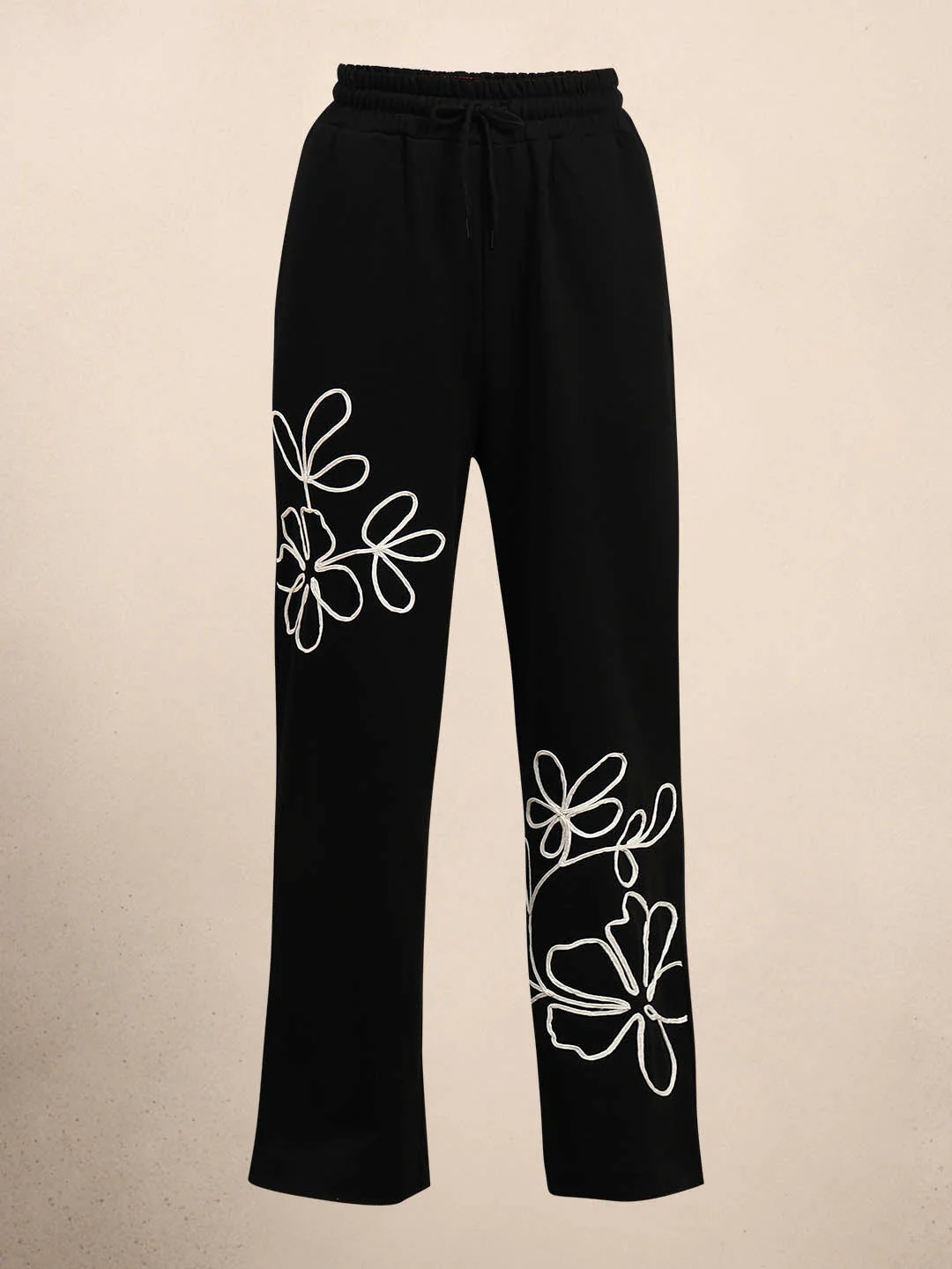 Floral Embroidered Sweatpants - Image 7