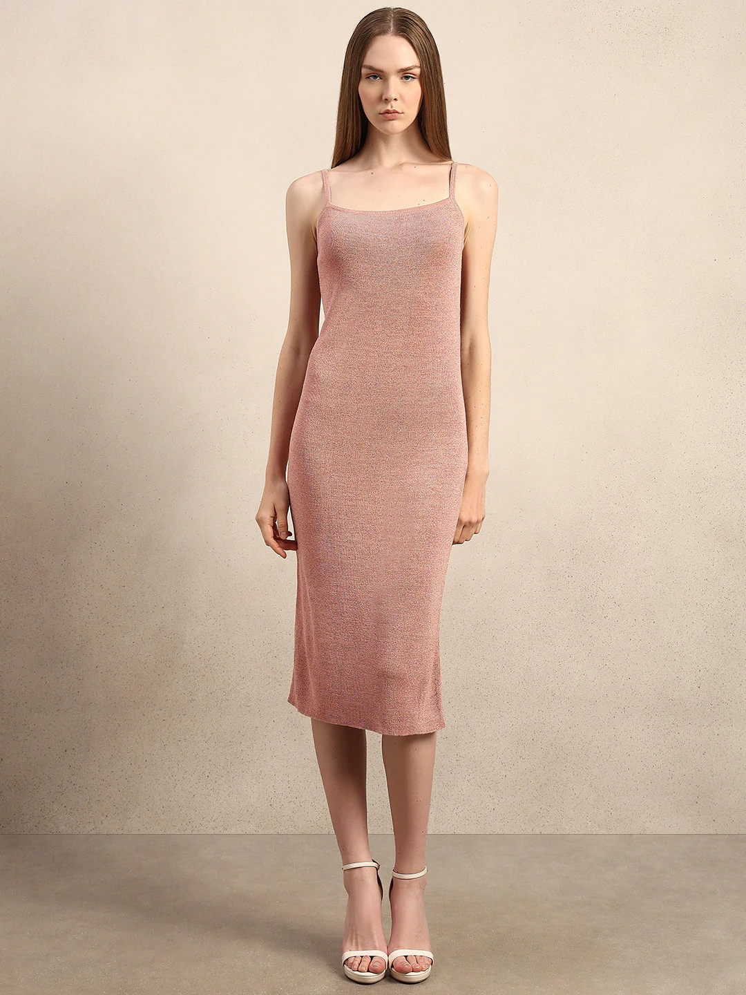 Pink Midi Slip Dress - Image 2