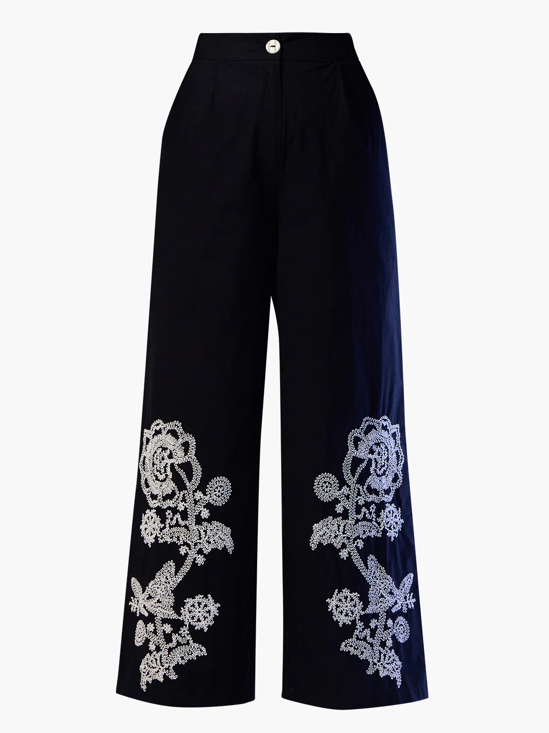 EDIT Embroidered Wide Leg Pants - Image 7
