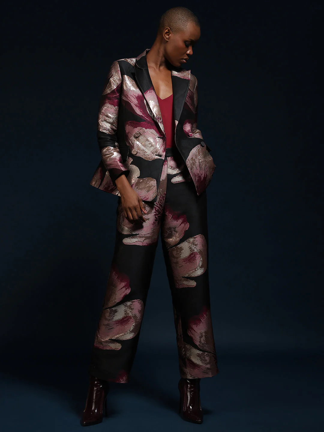 Marquee Floral Jacquard Pants - Image 5