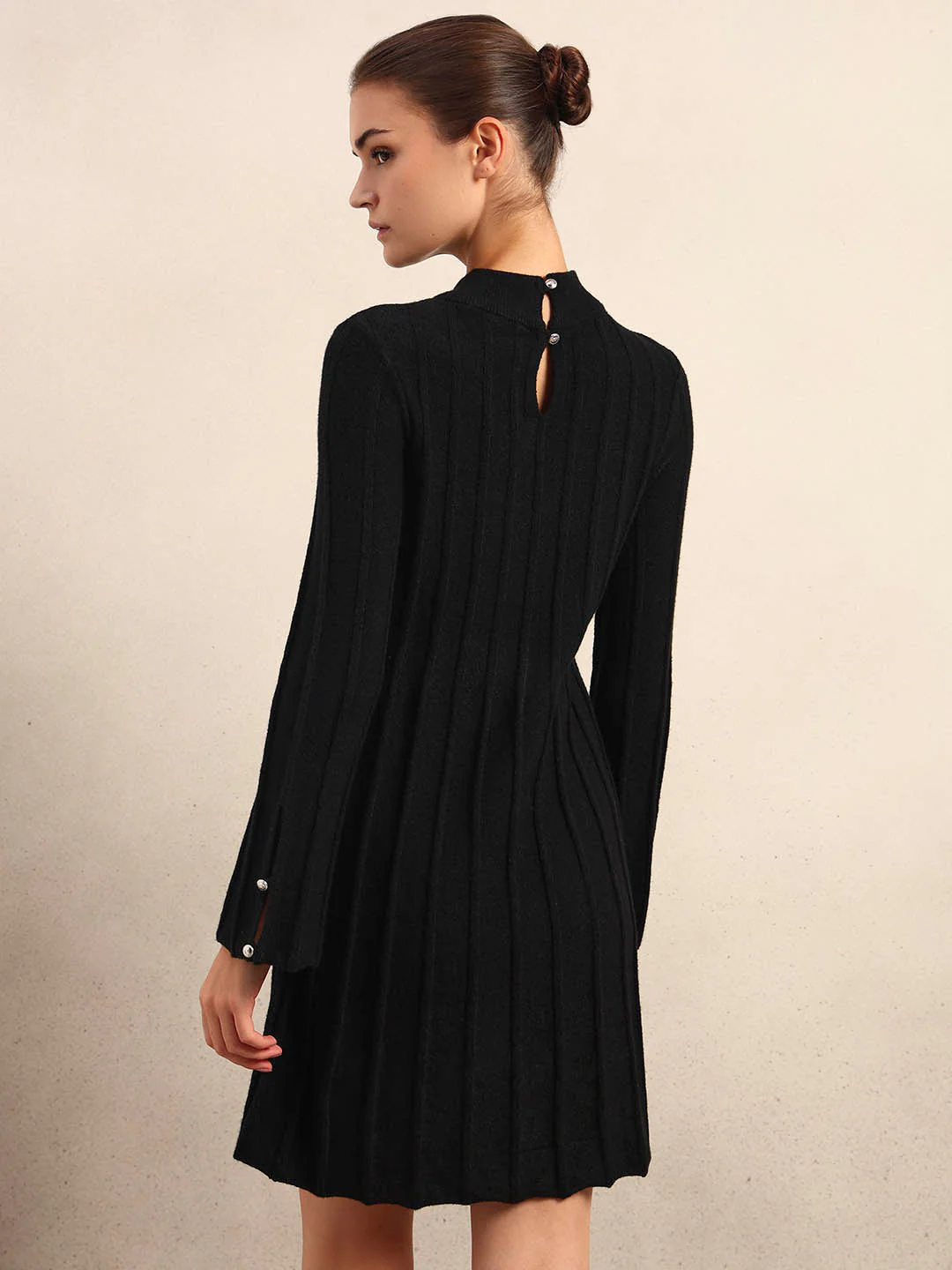 Ribbed Knitted Mini Dress - Image 4