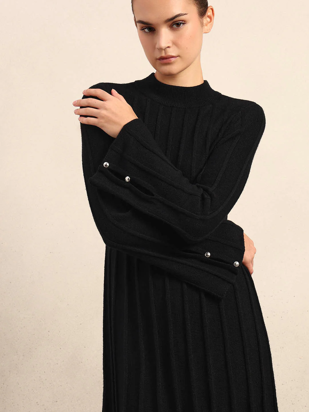 Ribbed Knitted Mini Dress - Image 6
