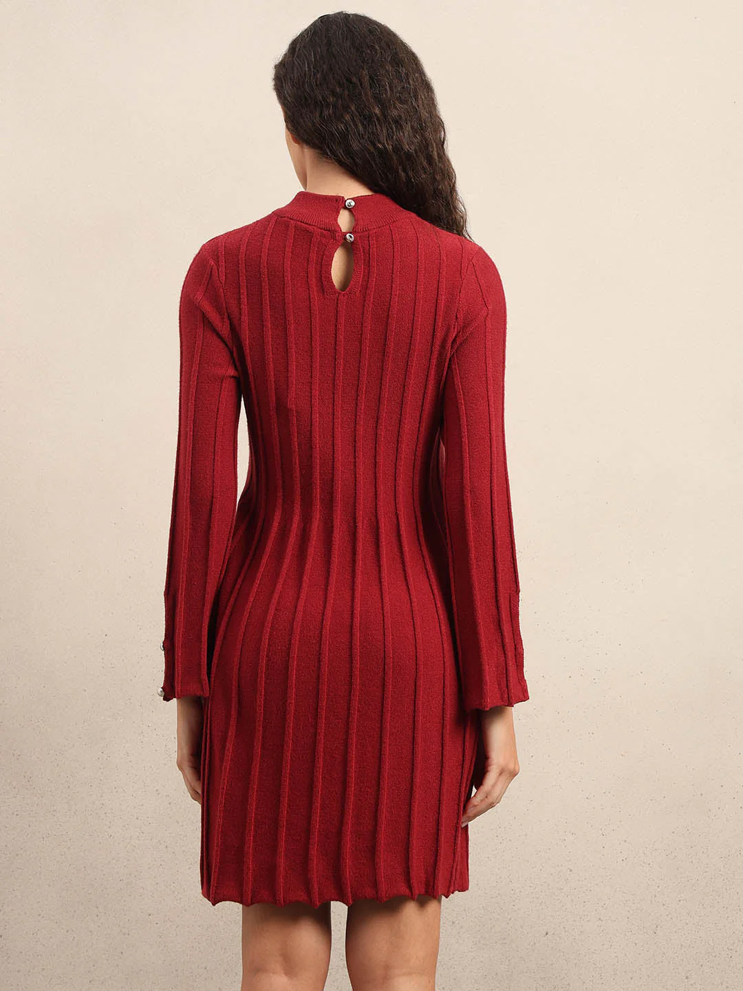 Flared Sleeves Mini Dress - Image 4