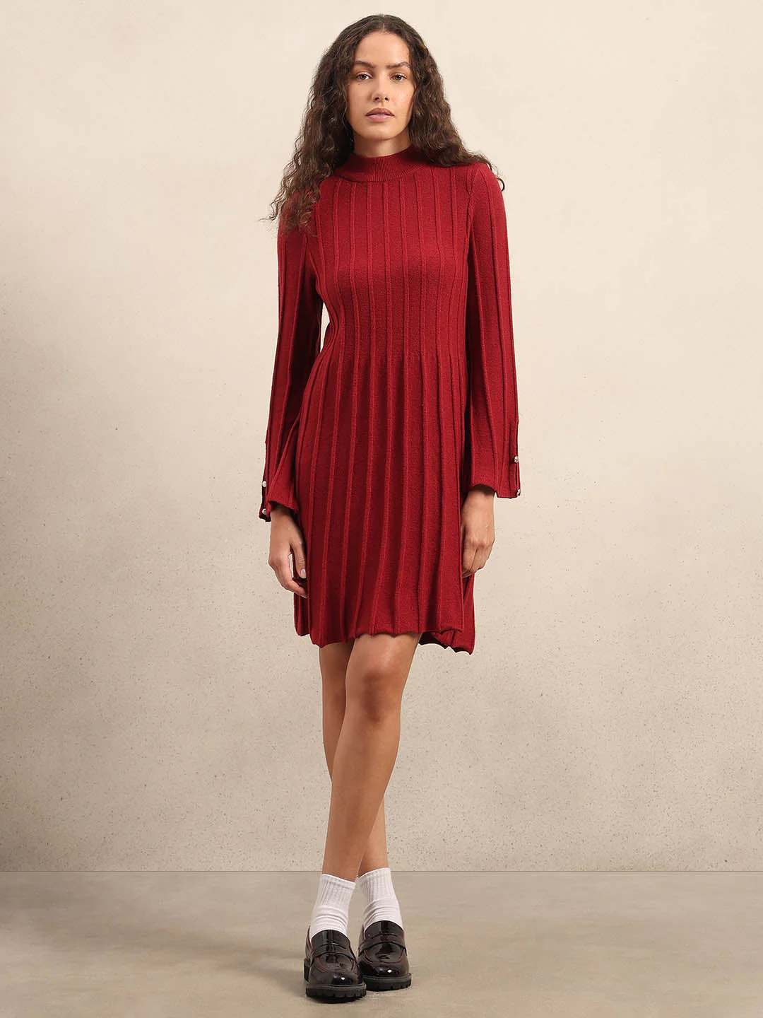 Flared Sleeves Mini Dress - Image 5