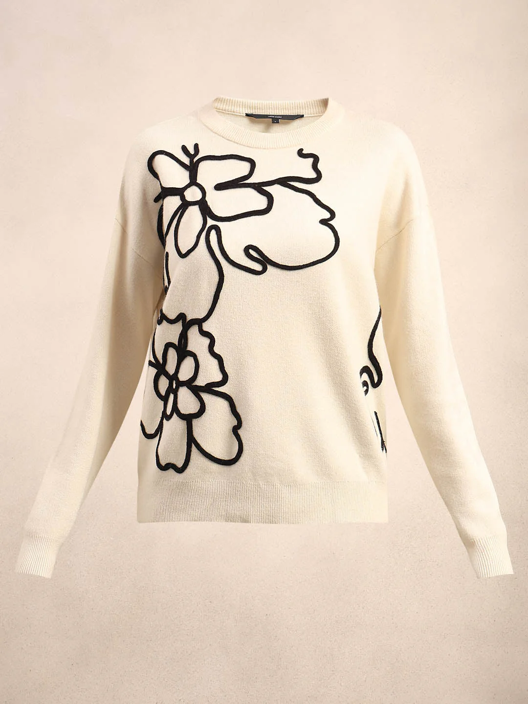Floral Print Ivory Sweater - Image 7