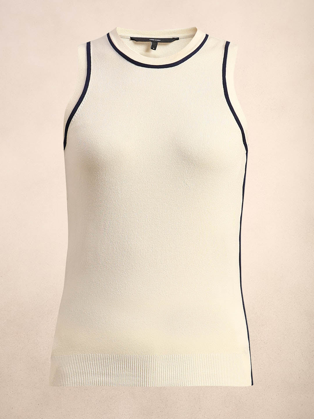 Ivory Sleeveless Knit Tank - Image 7