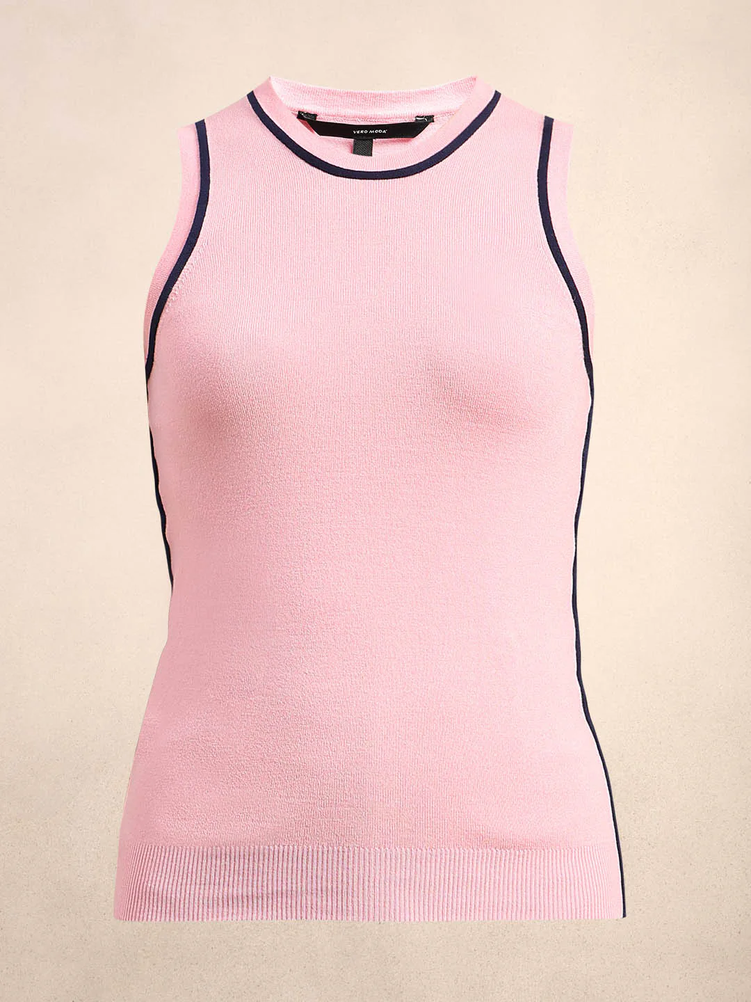 Pink Sleeveless Knit Tank - Image 7