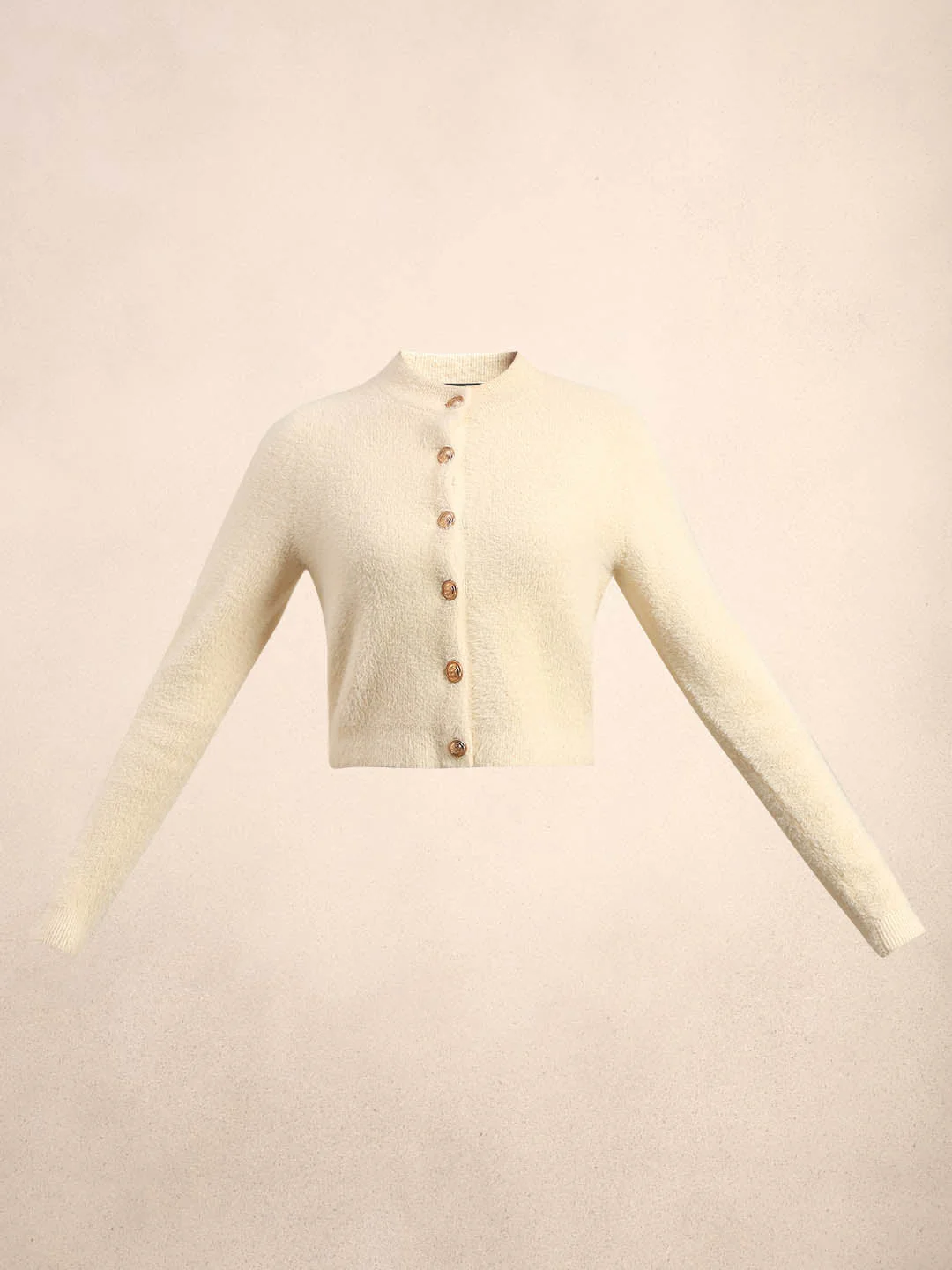 Off-White Cropped Cardigan - Image 7