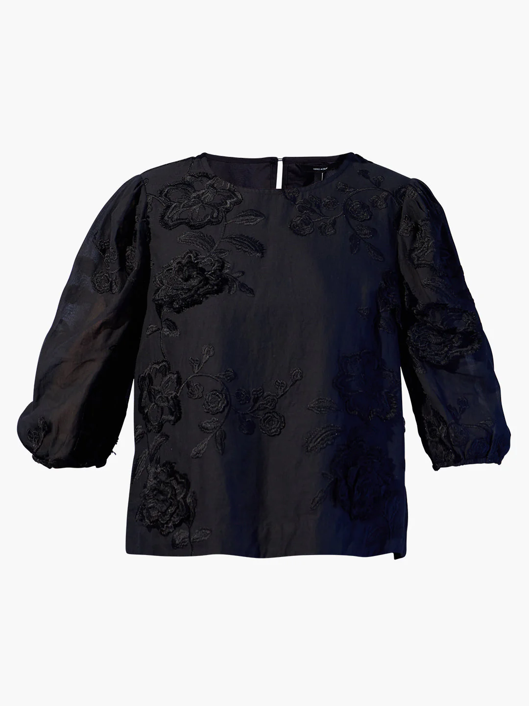 EDIT Embroidered Puff Sleeves Top - Image 7