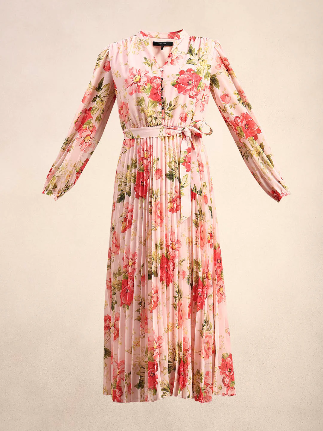 Floral Print Pleated Midi Dress - Image 7