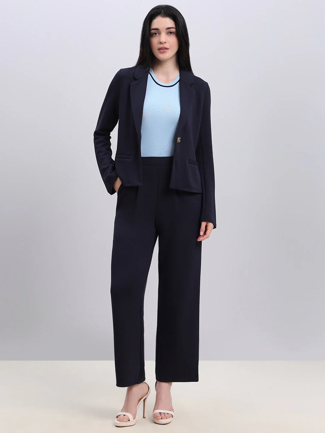 Navy Blue Tailored Blazer - Image 5