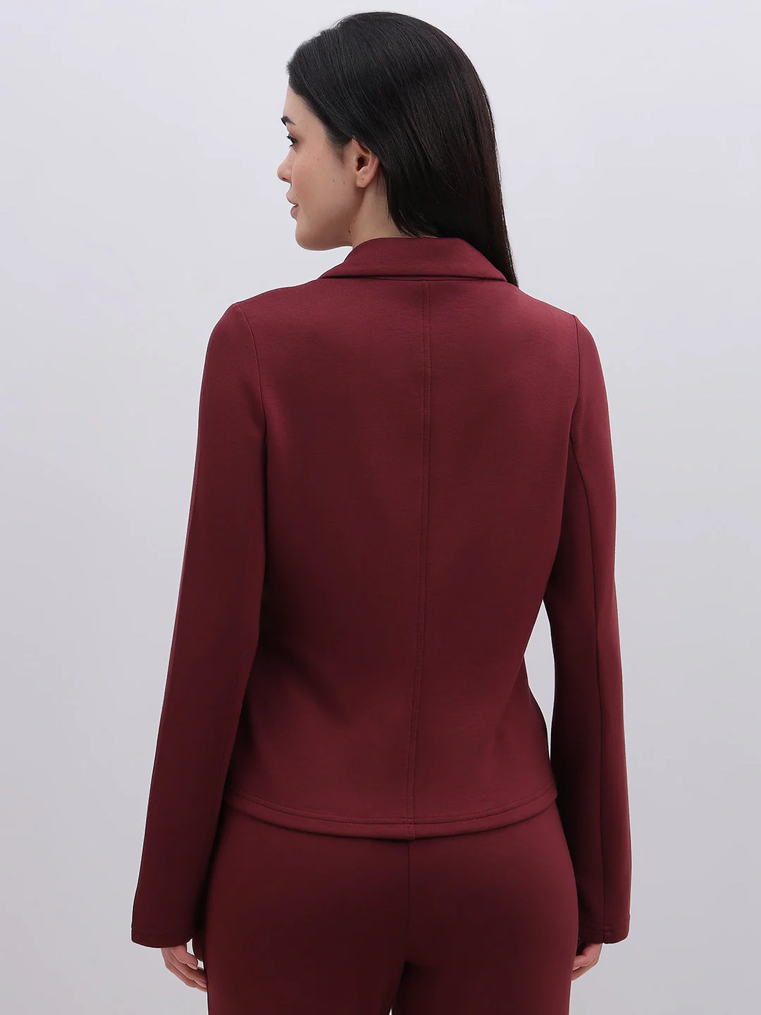 Maroon Tailored Blazer - Image 4
