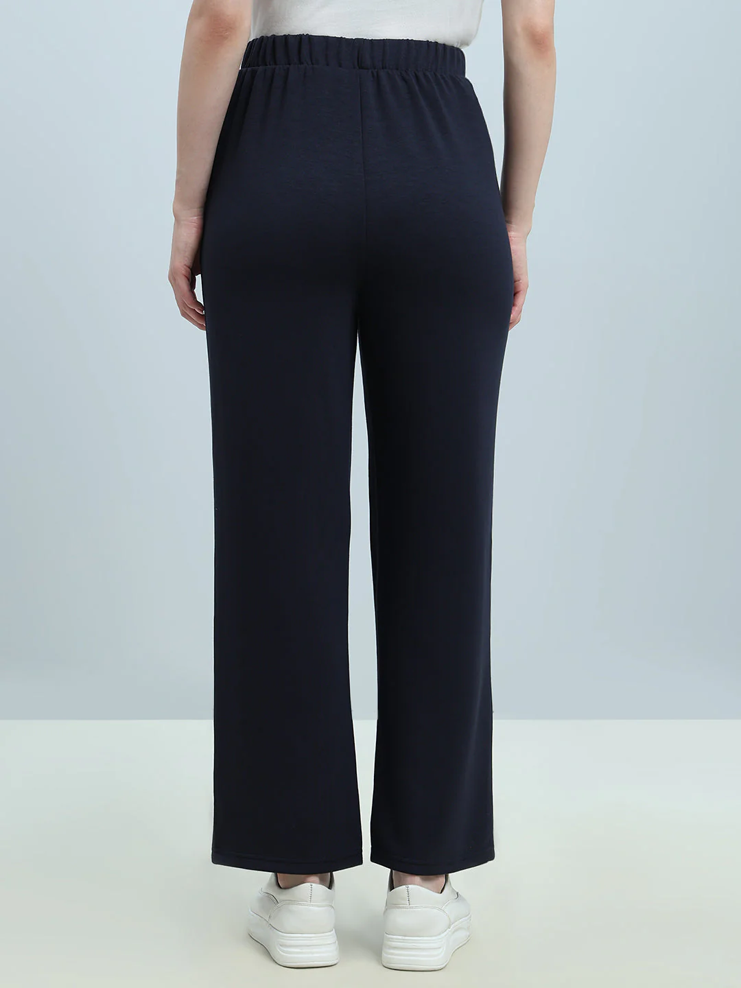 Navy Straight Fit Pants - Image 4