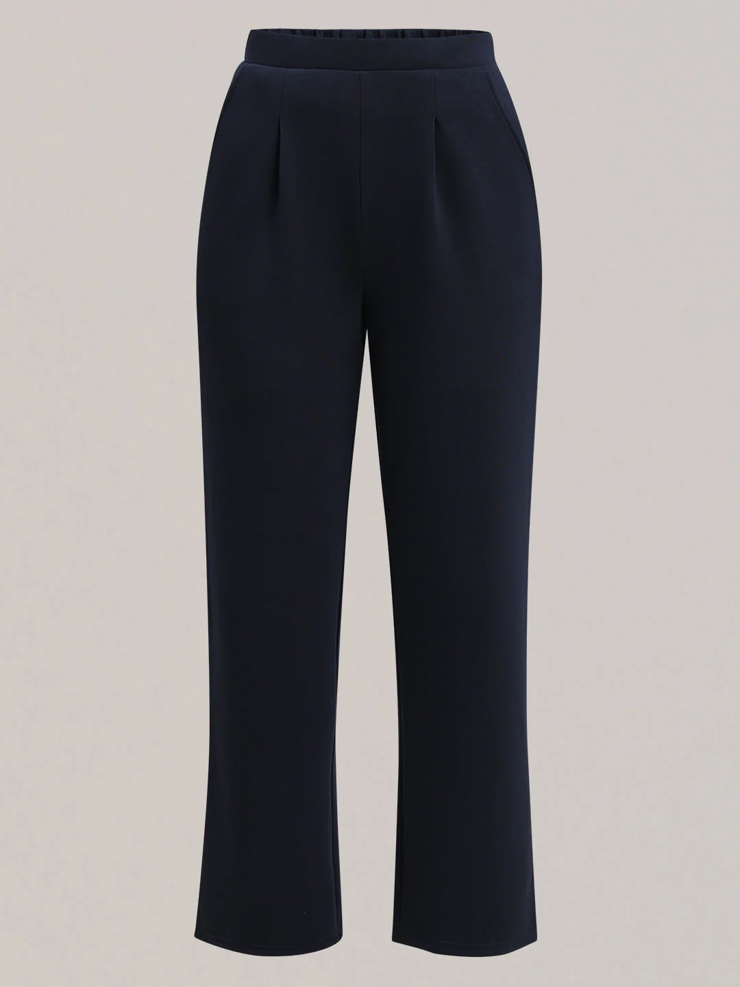 Navy Straight Fit Pants - Image 7