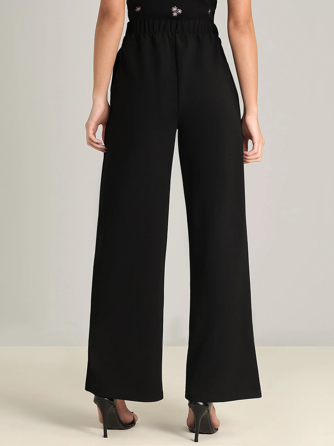 Black Wide Leg Pants - Image 4