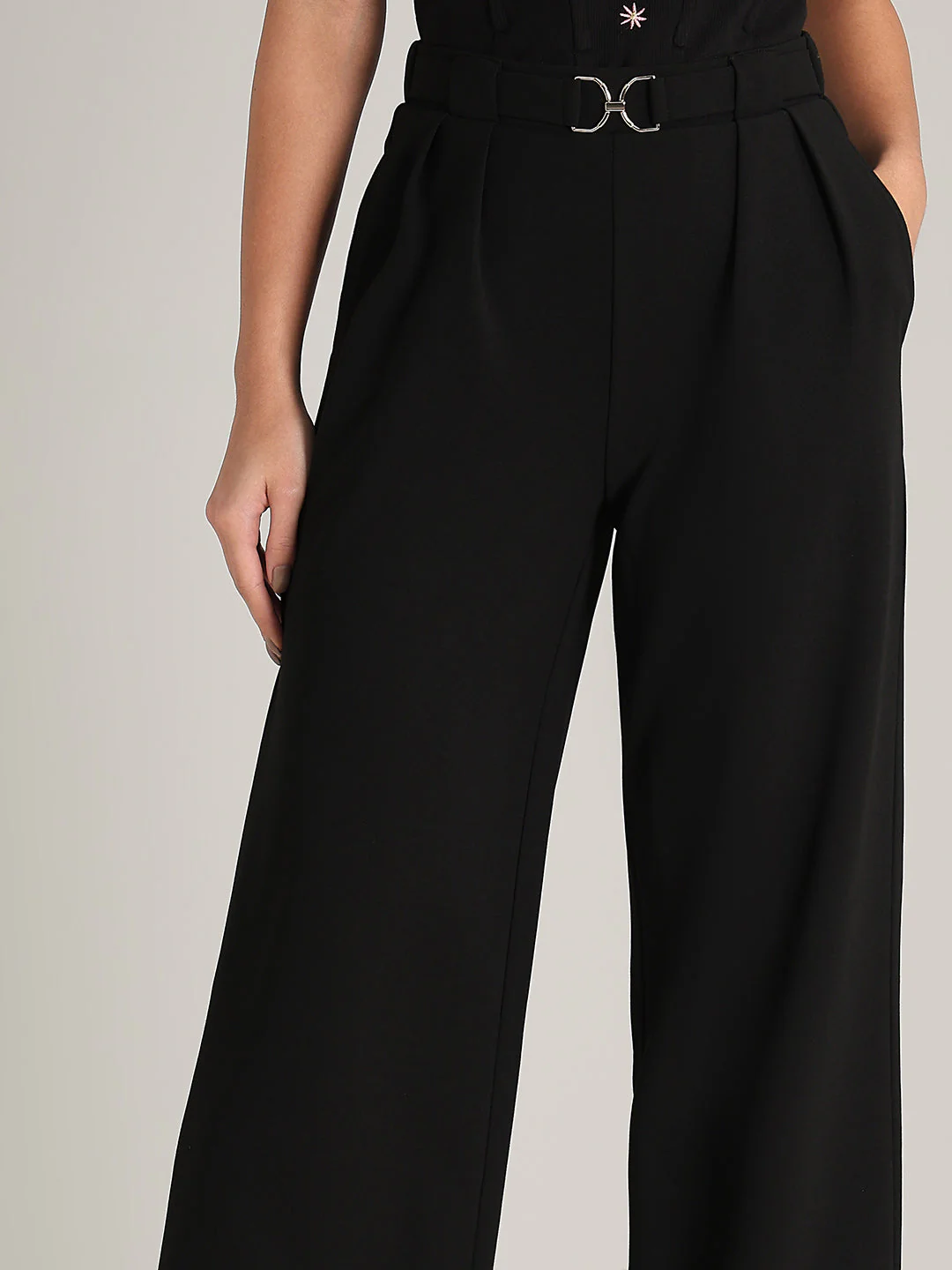 Black Wide Leg Pants - Image 6