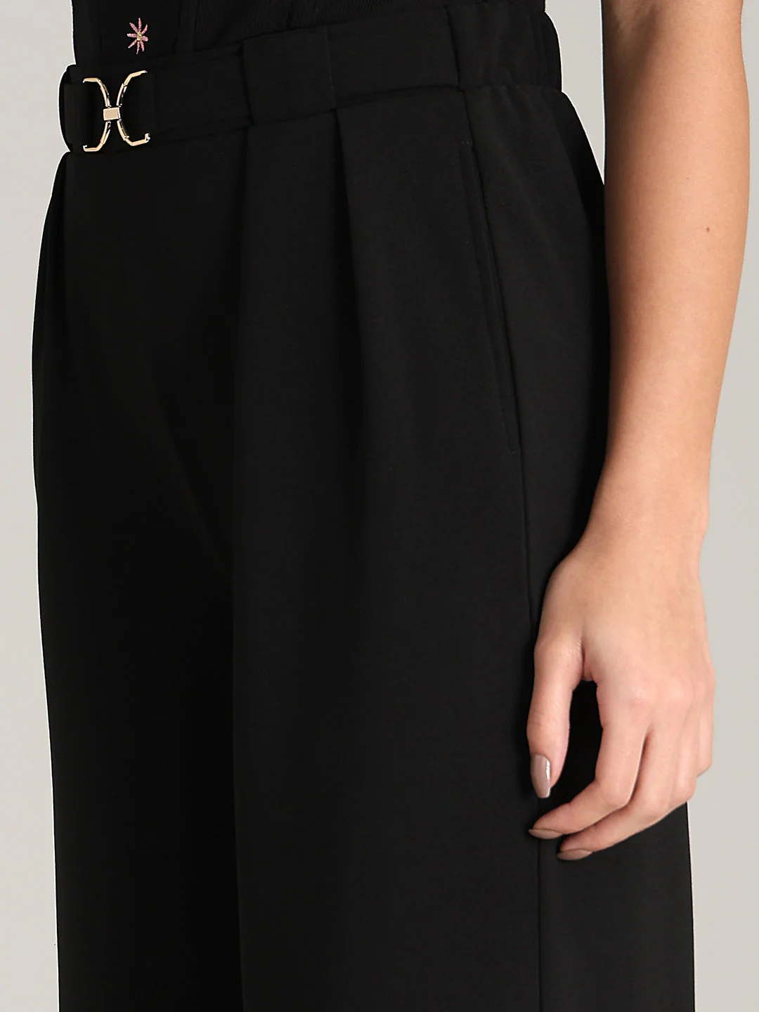 Black Wide Leg Pants - Image 8