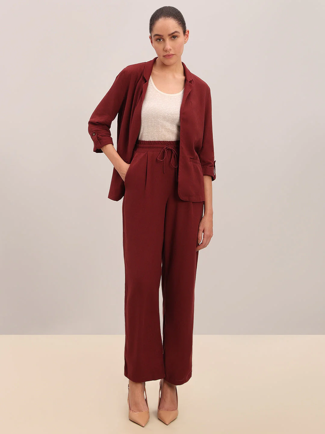 High Rise Wide Leg Pants - Image 4