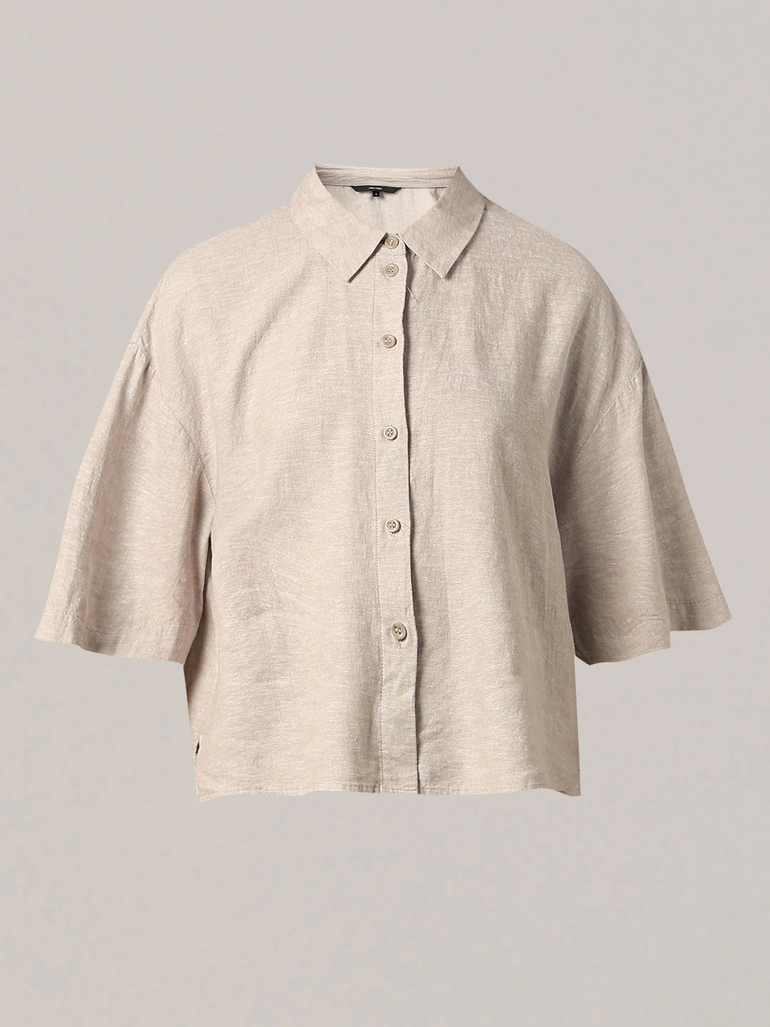 Linen Blend Short Sleeved Shirt - Image 7