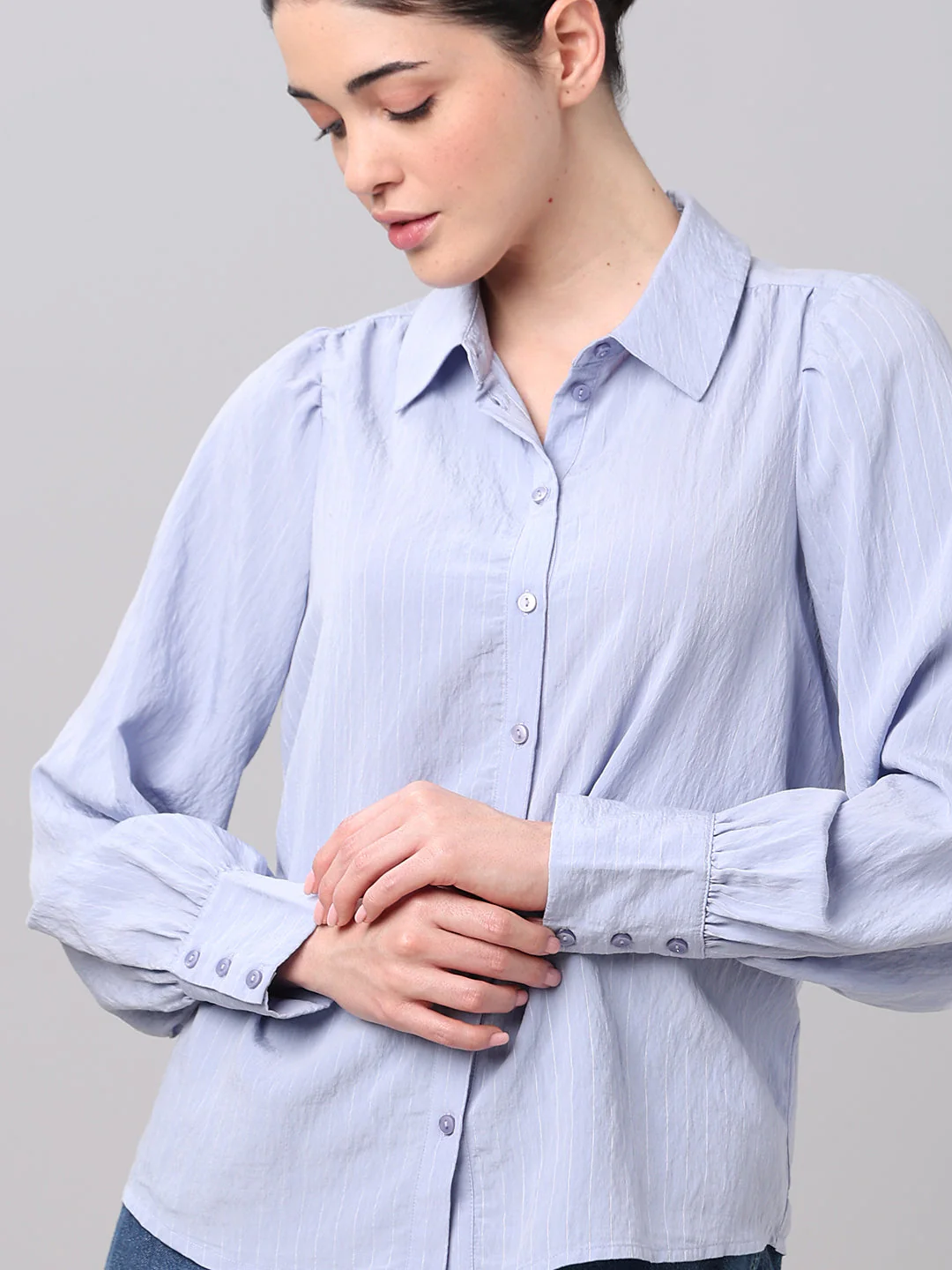 Light Blue Button Down Shirt - Image 6