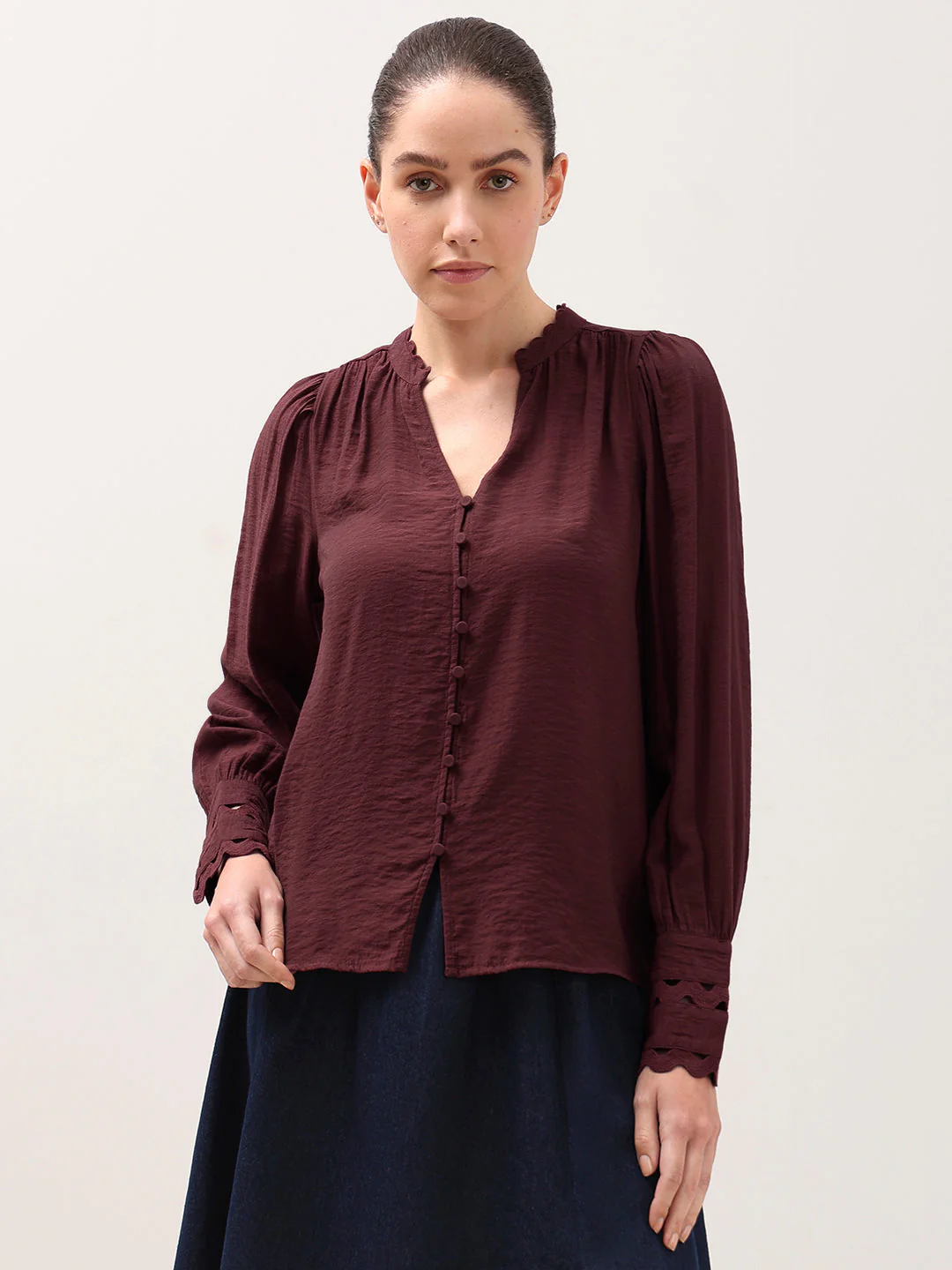 Gathered Neck Top - Image 2
