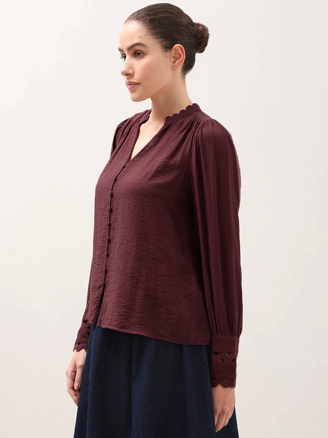 Gathered Neck Top - Image 3