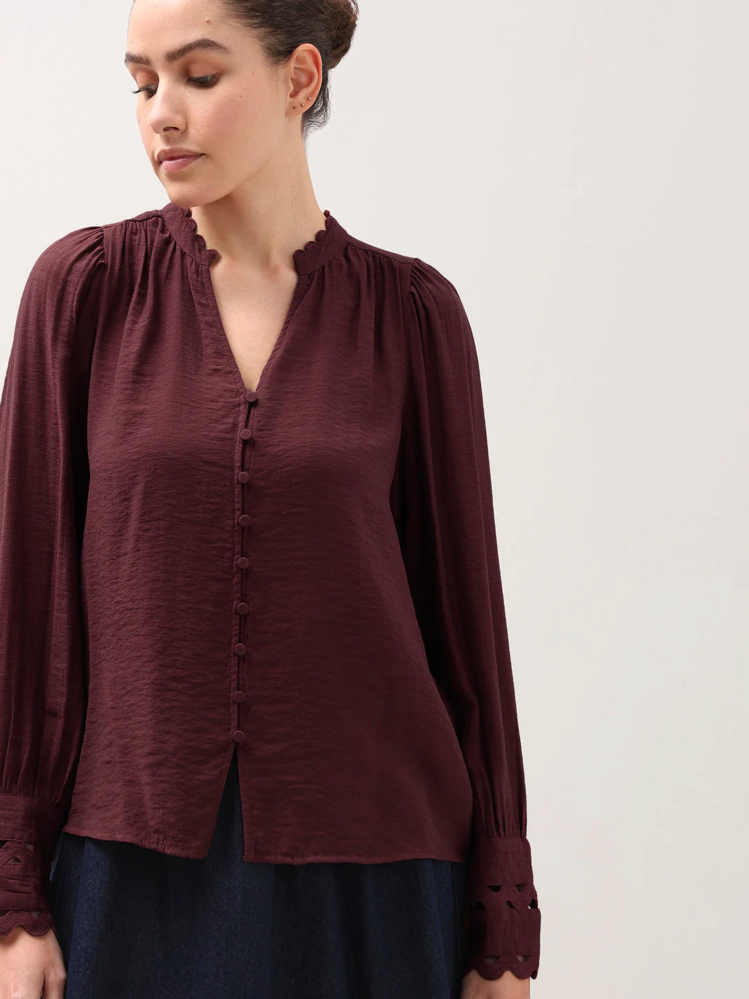 Gathered Neck Top - Image 6