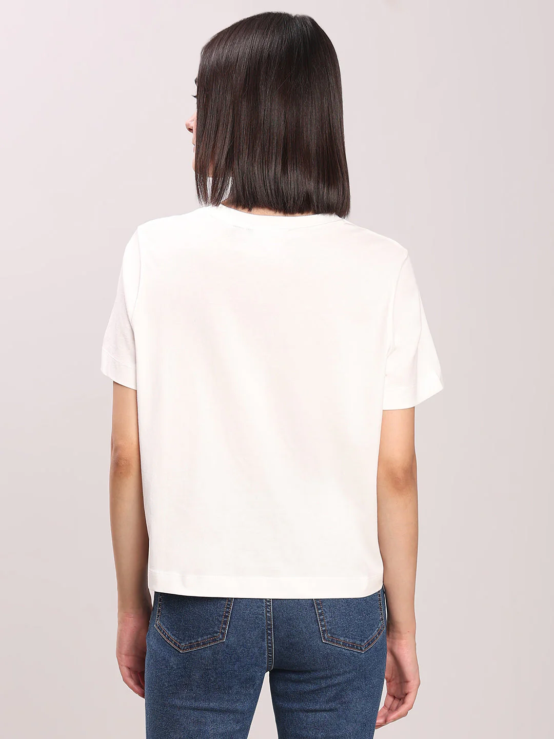 Printed Organic Cotton T-shirt - White - Image 4