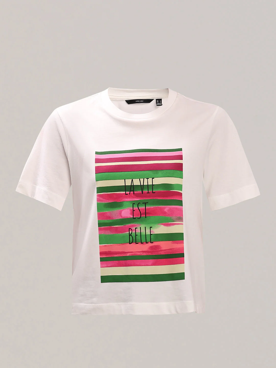 Printed Organic Cotton T-shirt - White - Image 7